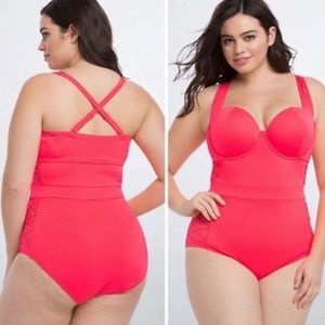 Torrid swimsuit Hot Pink Size 0 (12/Large)
